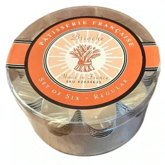 Set of 6 Imported Brioche Pans Tins - Picture 2 of 3